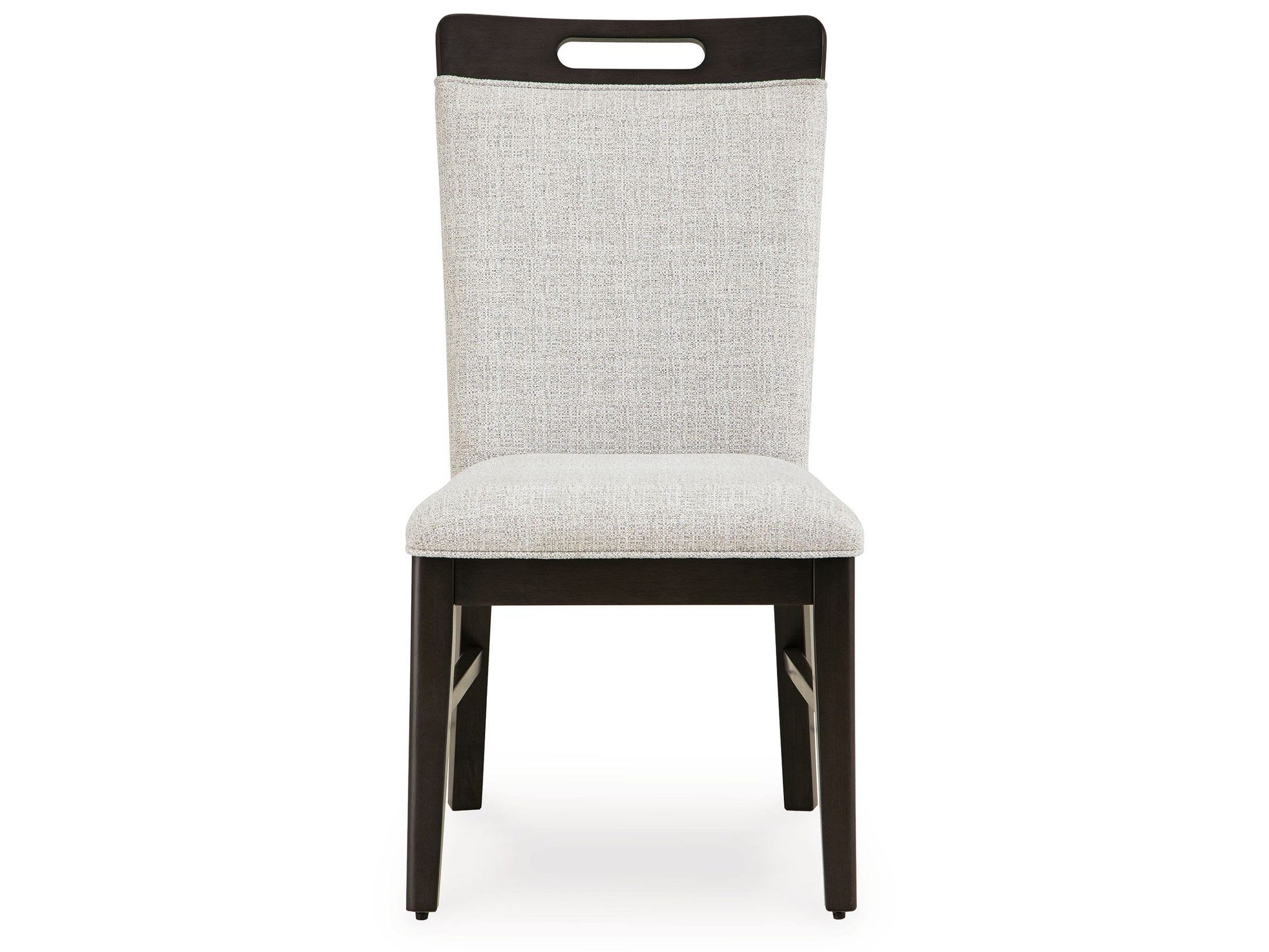 Neymorton - Dining Upholstered Side Chair (Set of 2) - Light Gray / Brown