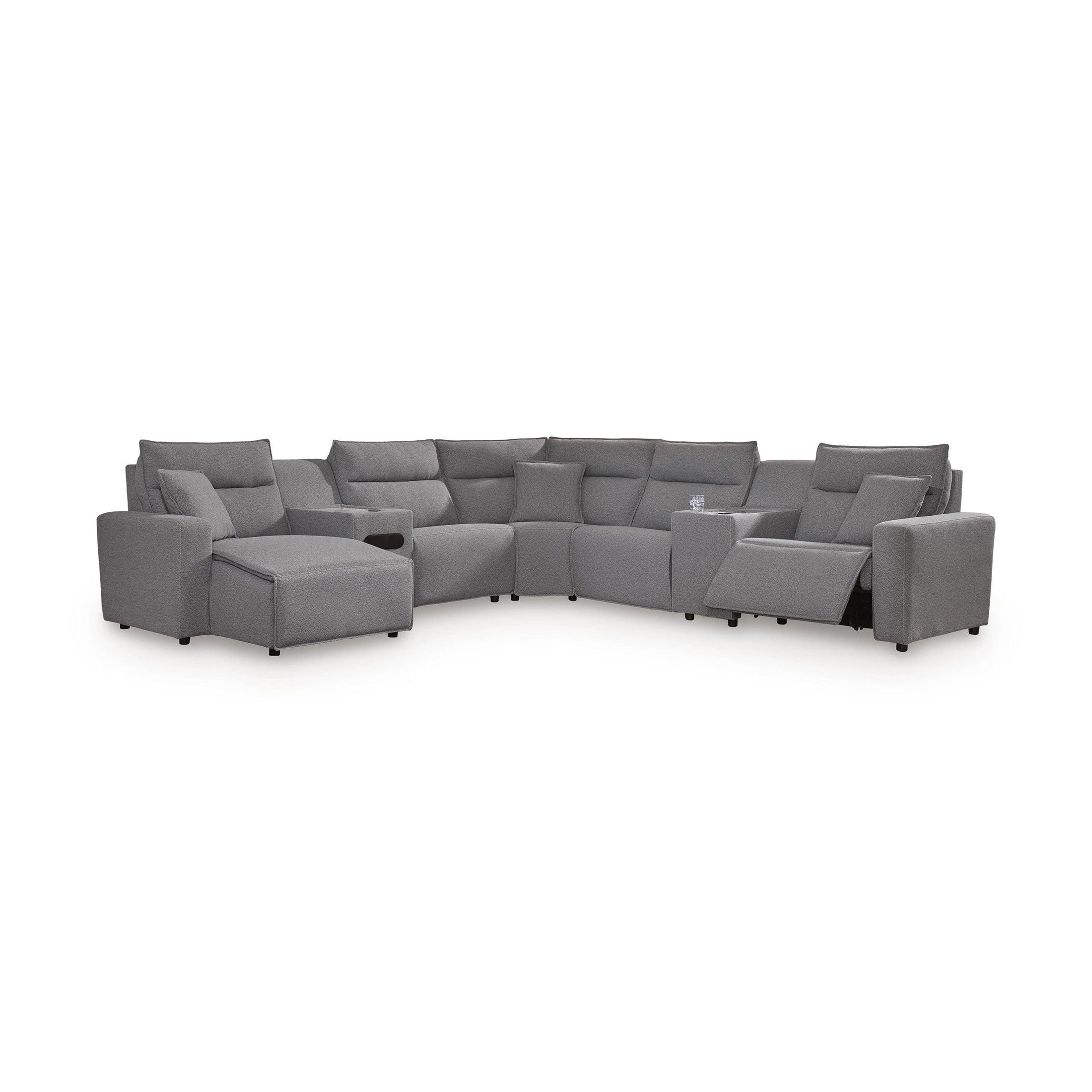 Modmax II - Reclining Sectional - Salt And Pepper