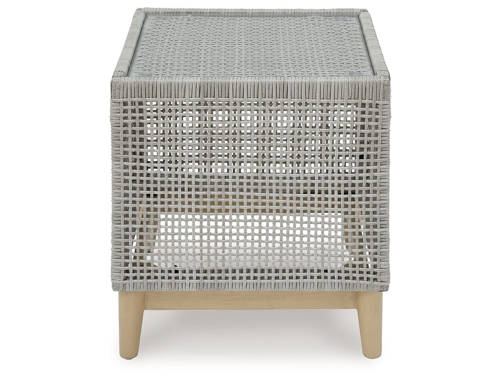 Seton Creek - Square End Table - Gray