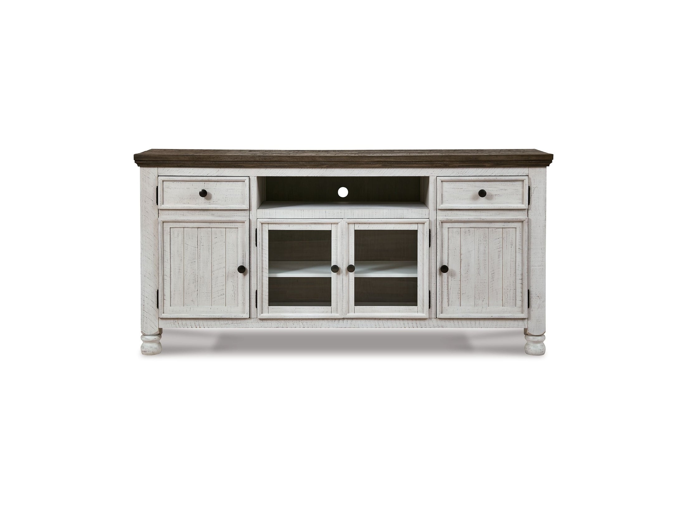 Havalance - Extra Large TV Stand - 4 Doors - Brown / Beige