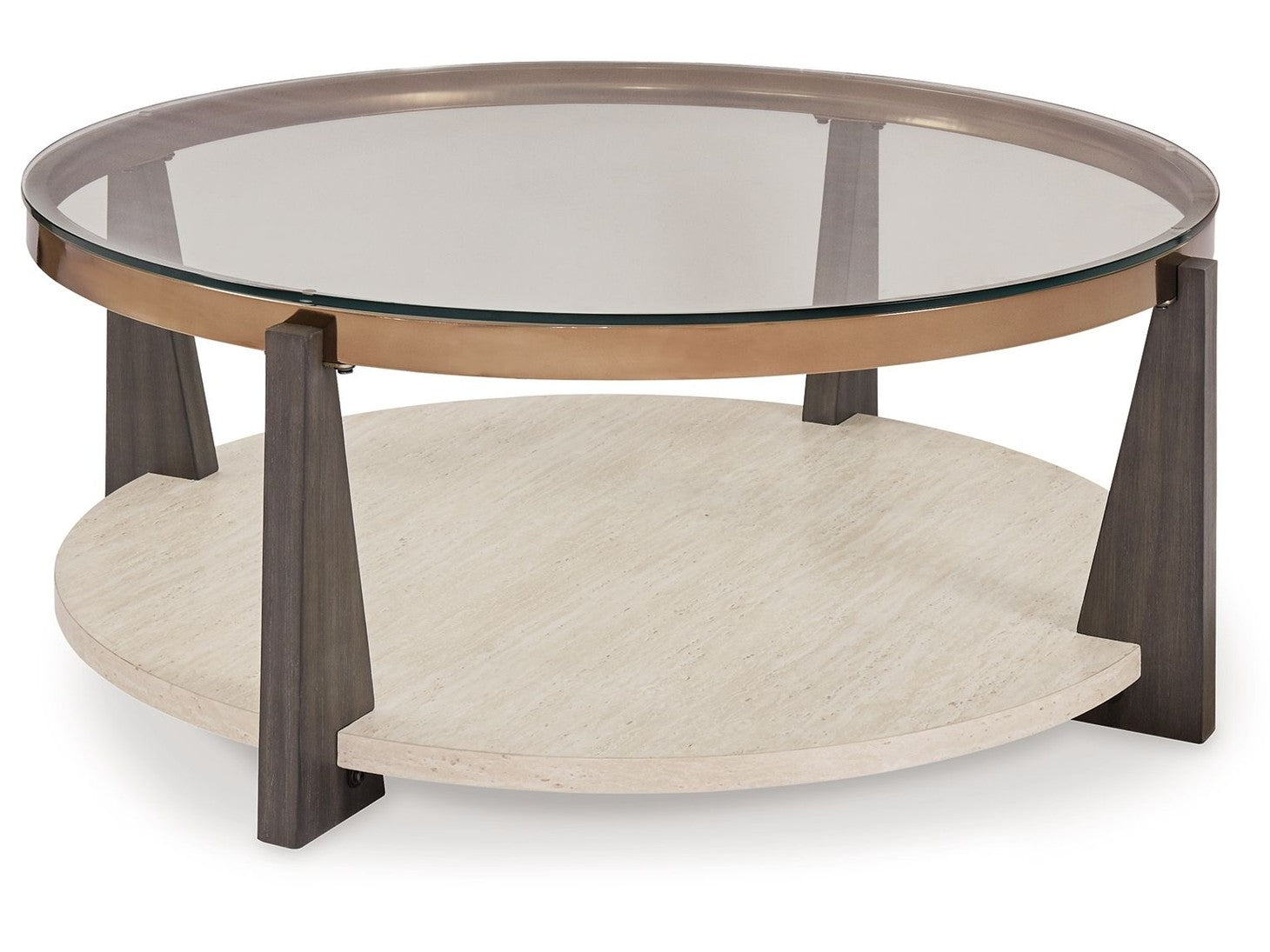 Frazwa - Round Cocktail Table - Multi