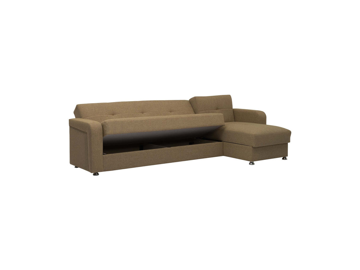 Ottomanson Harmony - Upholstered Convertible Chaise Lounge With Storage