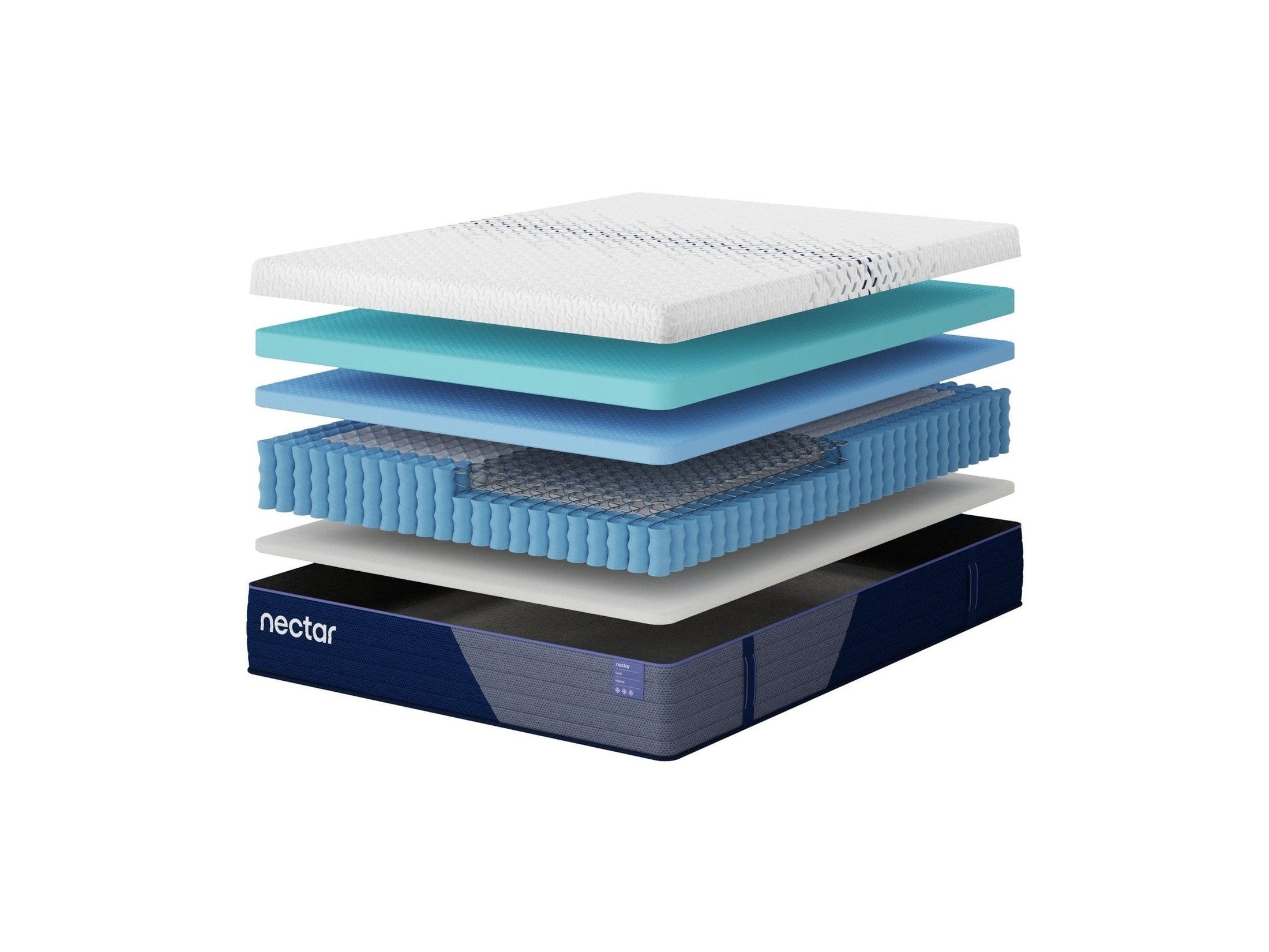 Nectar Luxe Hybrid - White - Mattress
