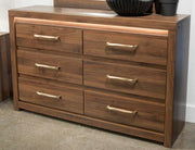Janfyn - Six Drawer Dresser - Brown