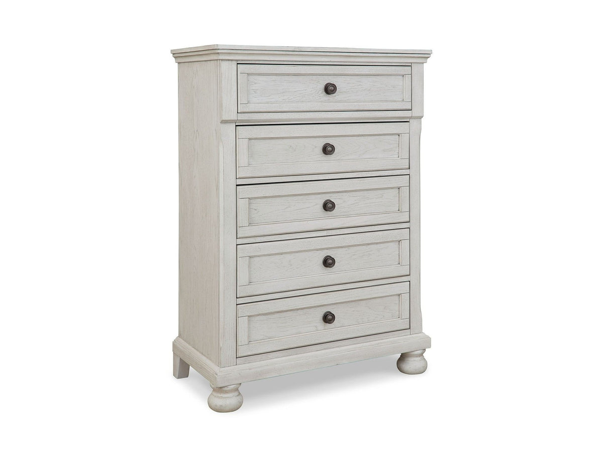 Robbinsdale - Five Drawer Chest - Youth - Antique White