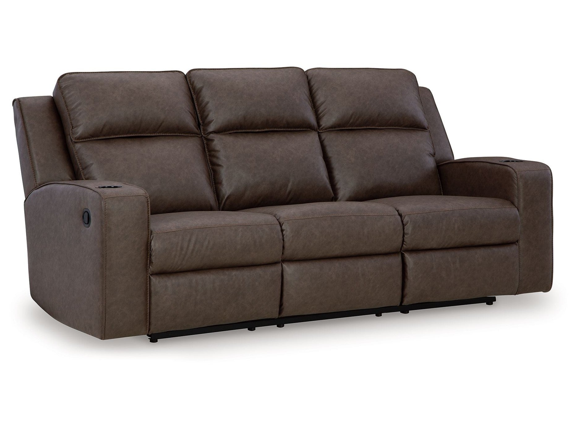 Lavenhorne - Rec Sofa W/Drop Down Table - Granite