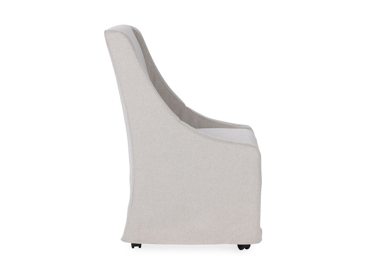 Warwick - Upholstered Rolling Dining Chair