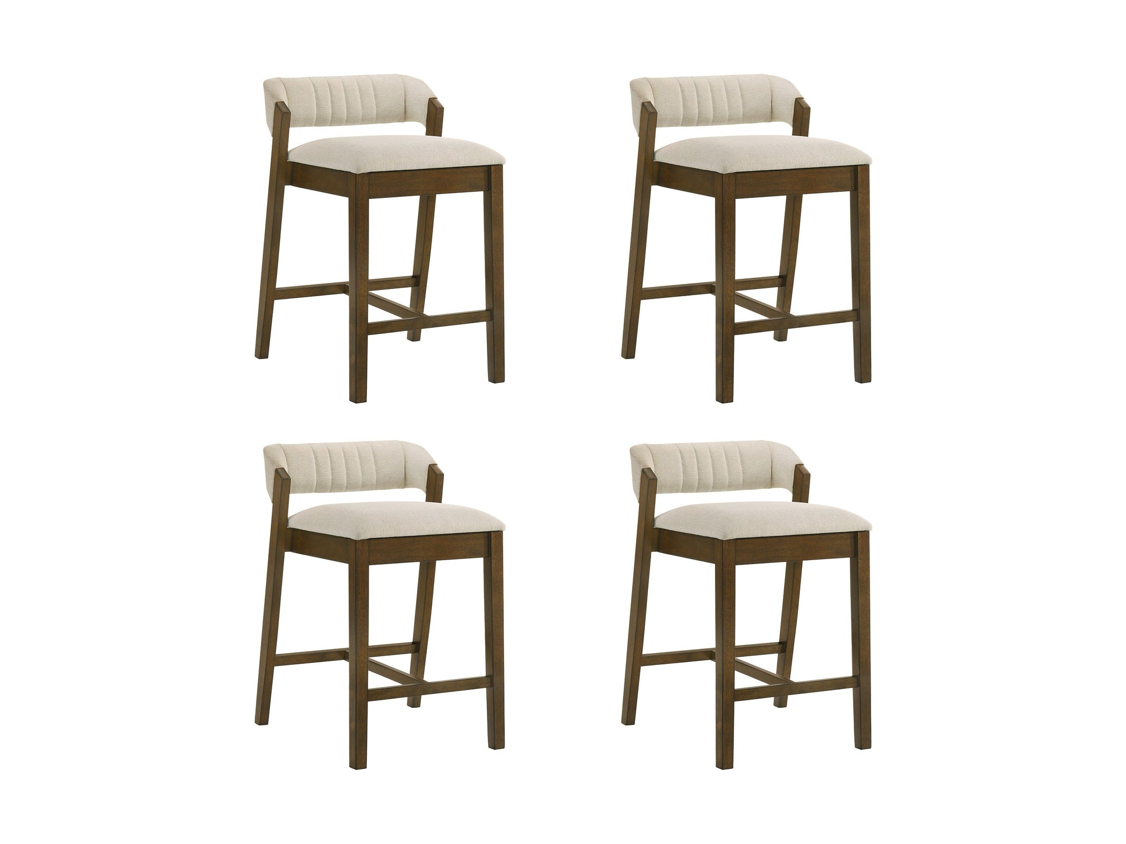 Landyn - 26" Sepia Brown Counter Height Rubberwood Barstool