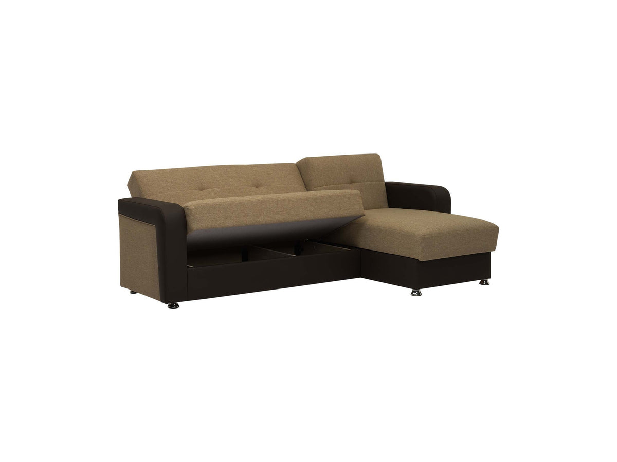Ottomanson Harmony - Upholstered Convertible Chaise Lounge With Storage