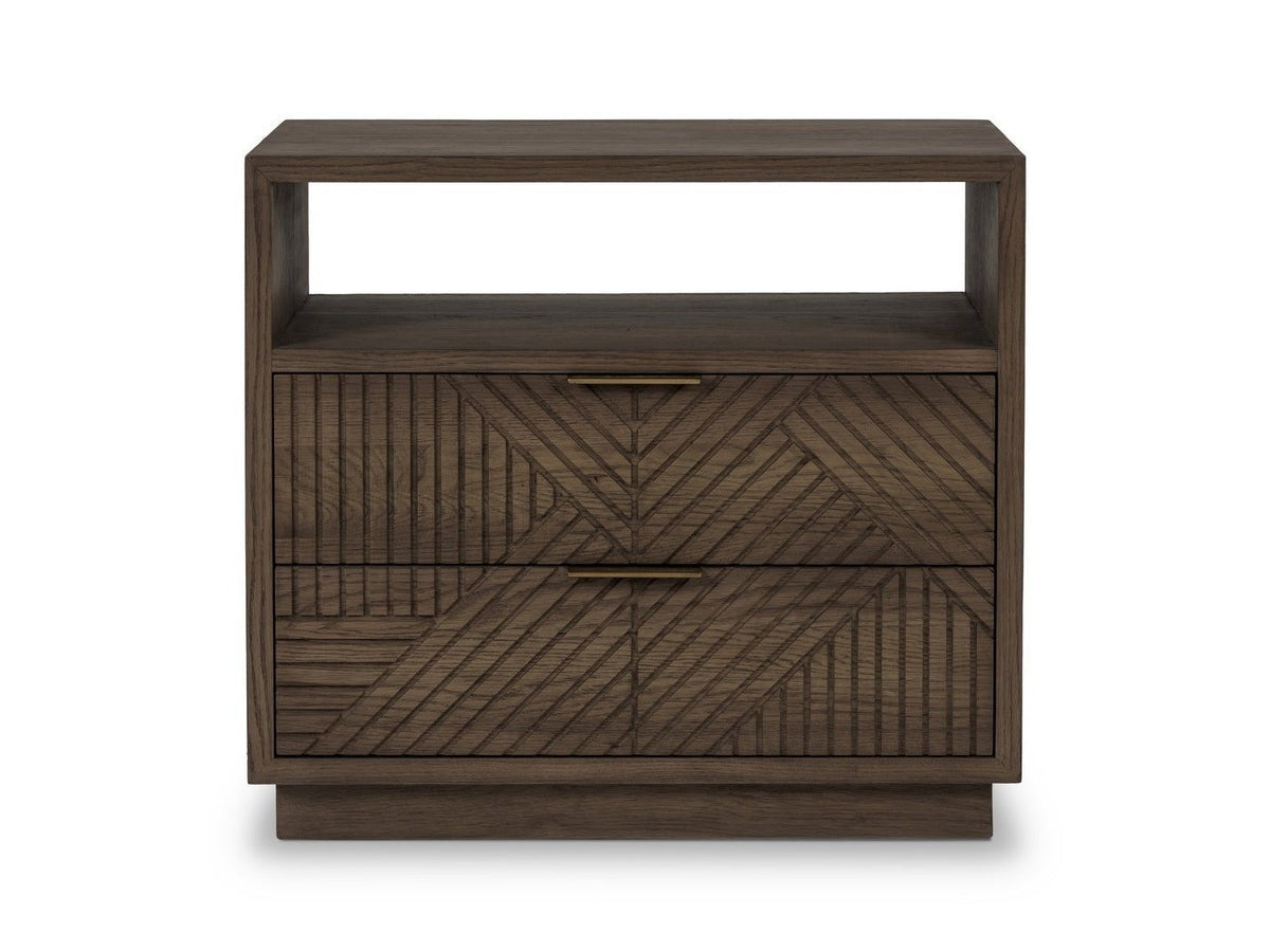 Santa - 2-Drawer Nightstand - Toasted Brown
