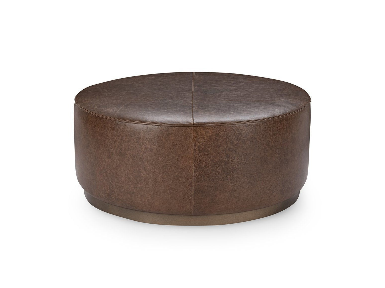 Clair - Leather Round Table