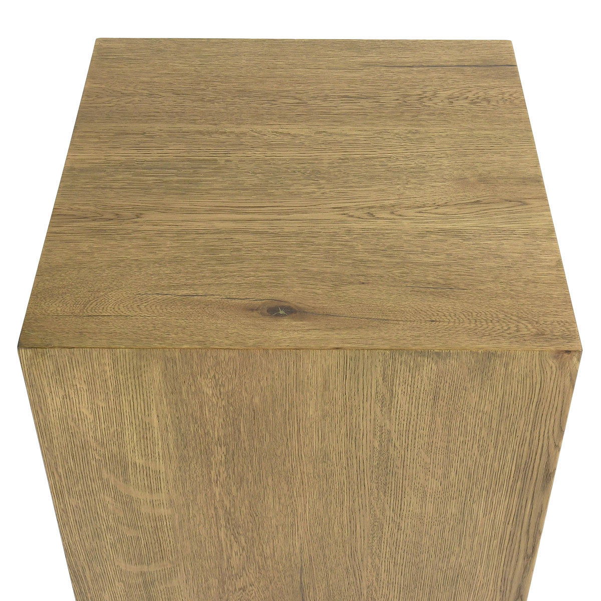 Wooden cube on a white background