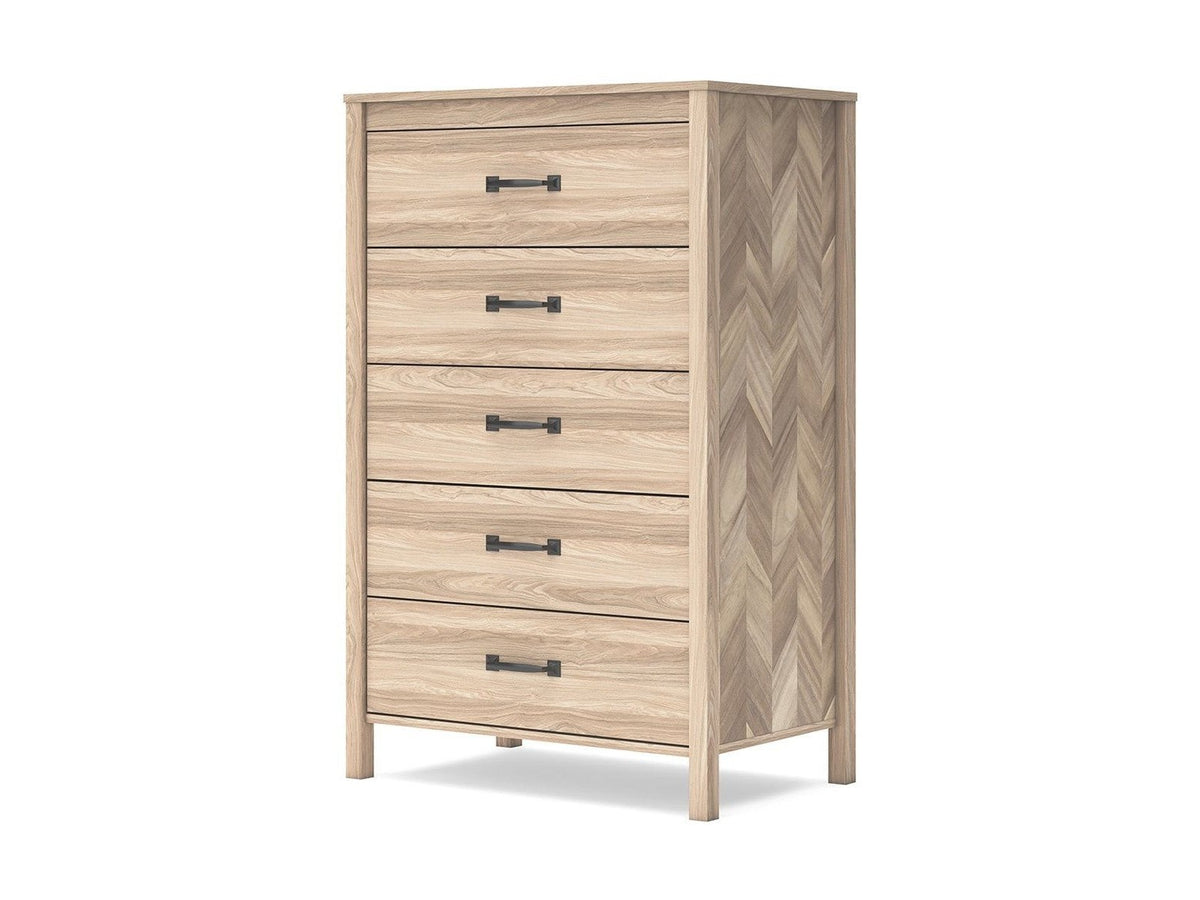 Battelle - Five Drawer Chest - Tan