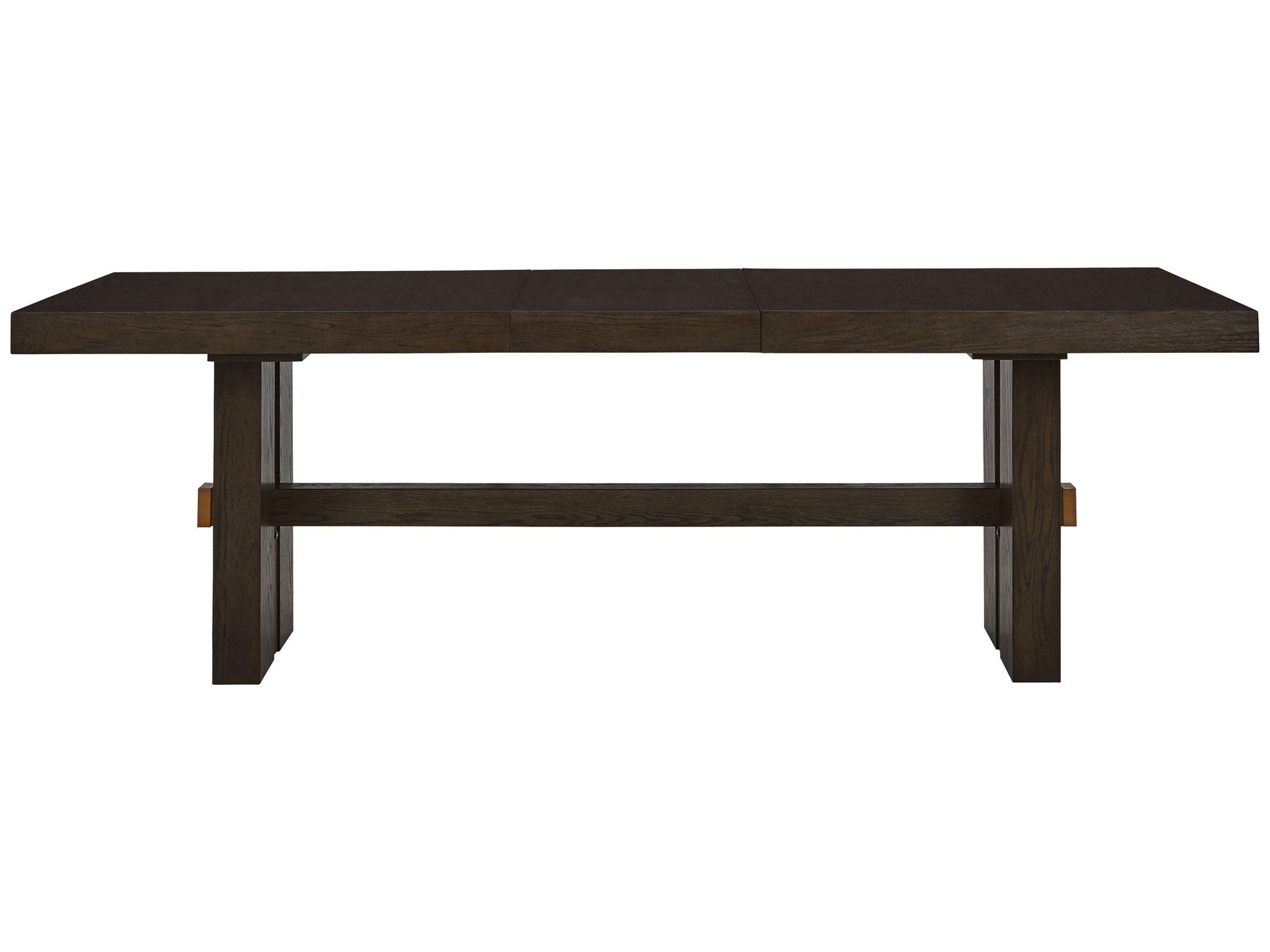 Burkhaus - Rectangular Dining Room Extension Table - Dark Brown