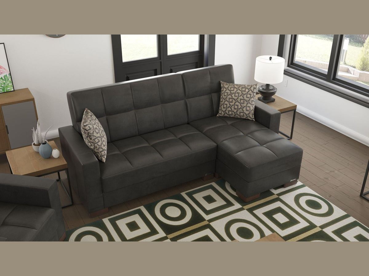 Ottomanson Armada - Upholstered Convertible Chaise Lounge With Storage - PU