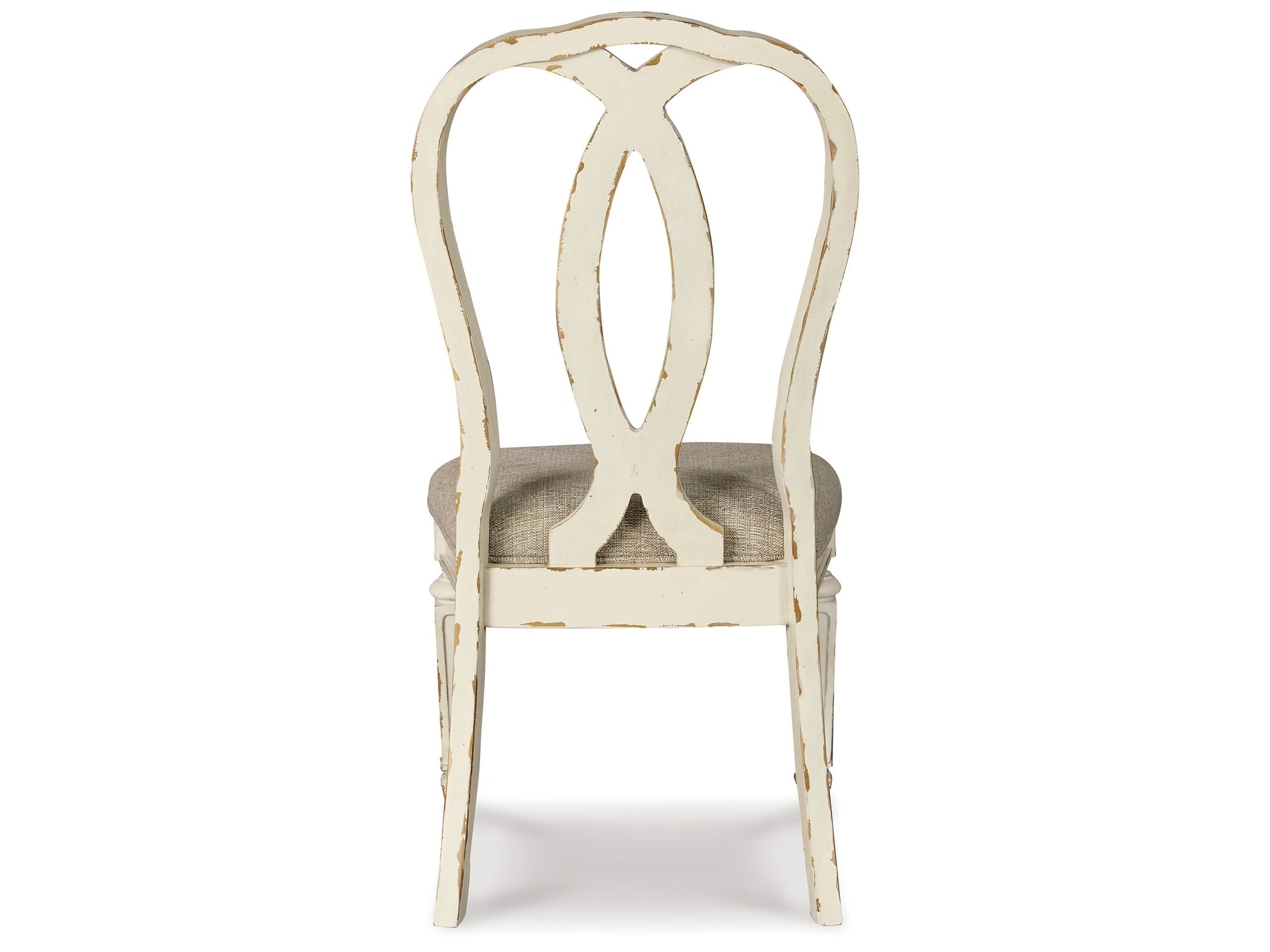 Realyn - Dining UPH Side Chair (Set of 2) - Ribbonback - Chipped White