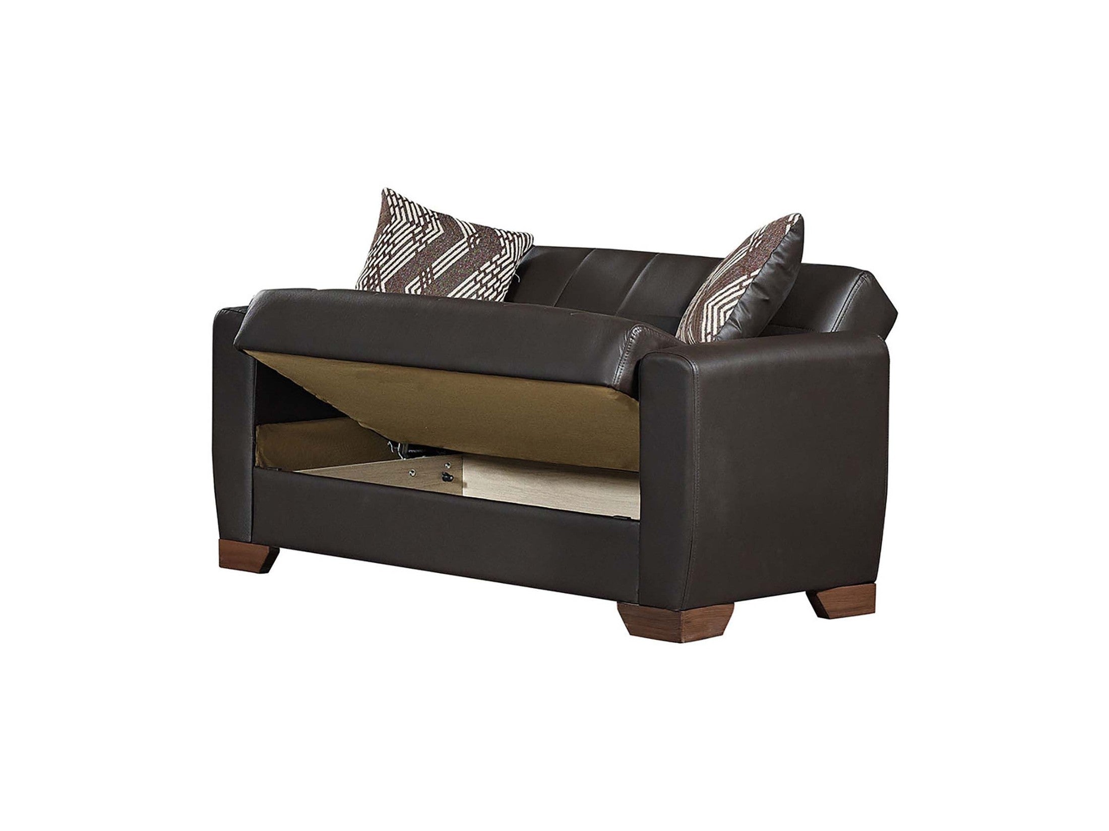 Ottomanson Barato - Upholstered Convertible Loveseat With Storage