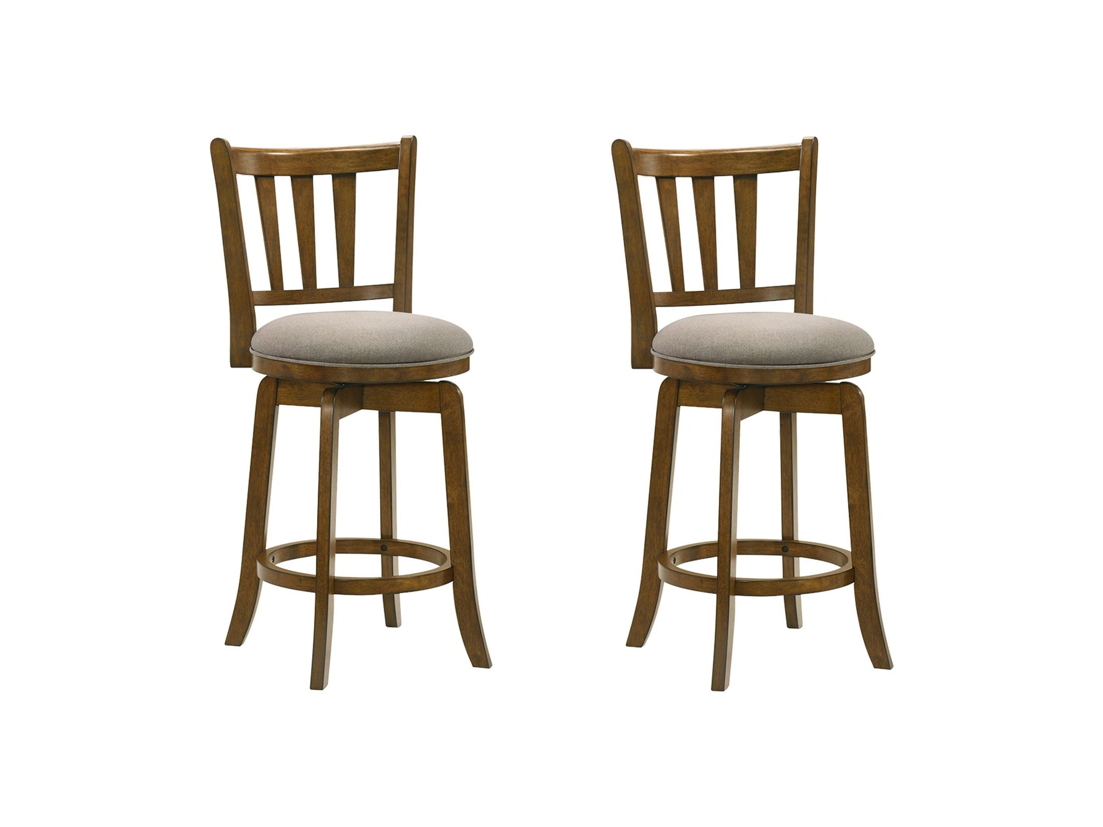 Wren - Modern Farmhouse Swivel Wood Counter Height Kitchen Bar Stool