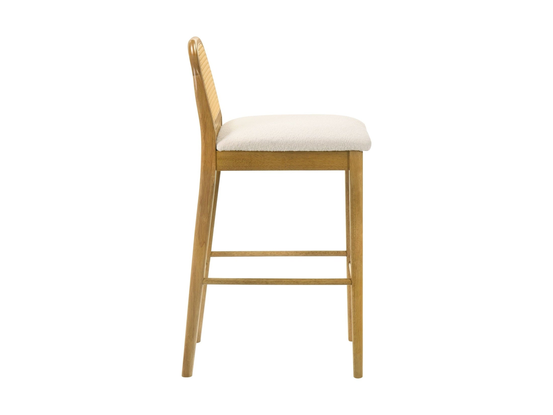 Lucio - Modern Farmhouse Wood Bar Height Kitchen Bar Stool