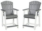 Transville - Barstool (Set of 2) - Gray / White