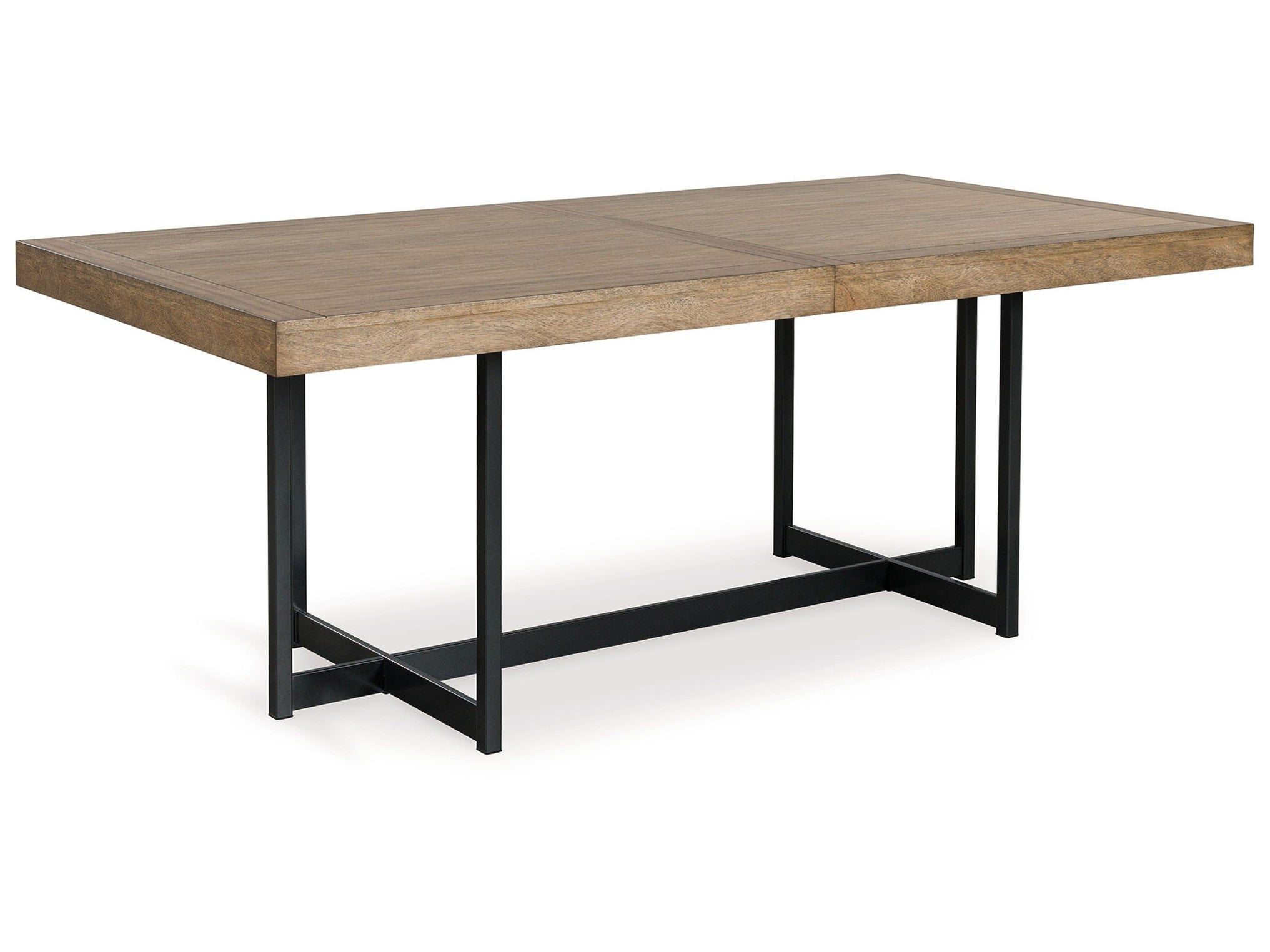 Tomtyn - Rectangular Dining Room Extension Table - Light Brown
