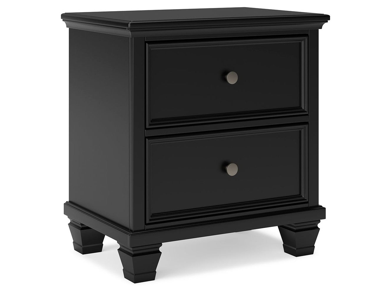 Lanolee - Two Drawer Nightstand - Black