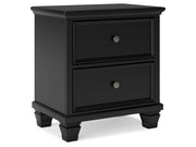 Lanolee - Two Drawer Nightstand - Black