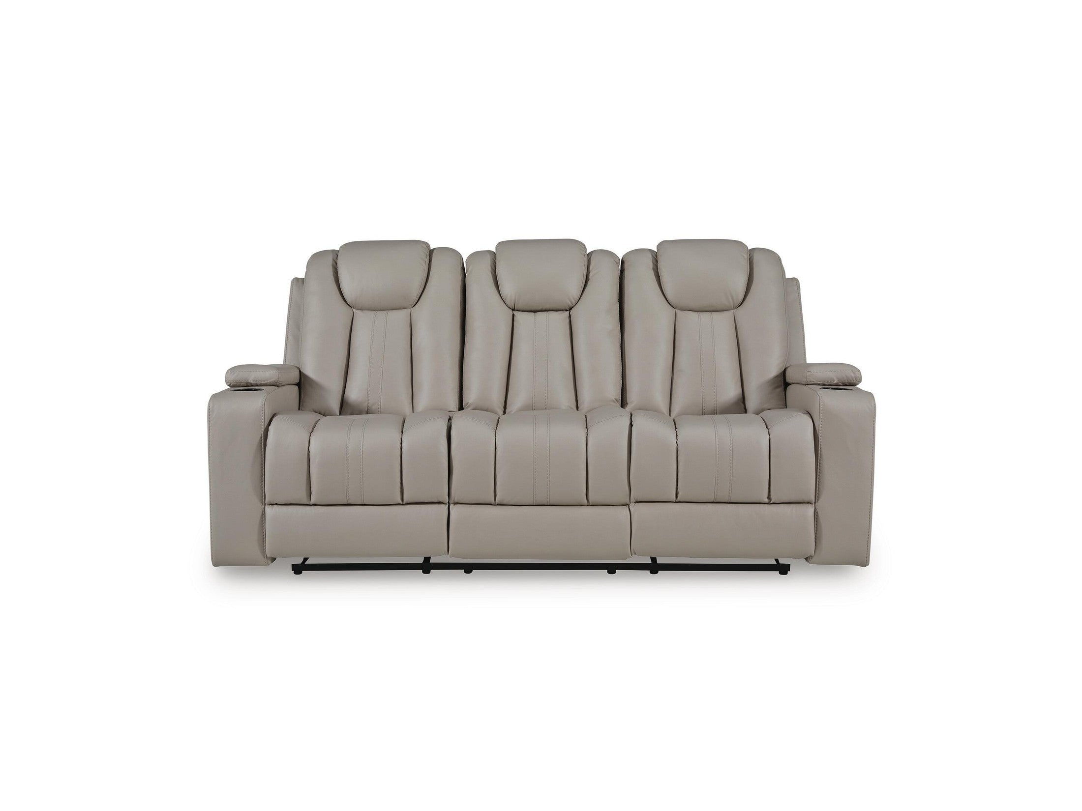 Elevate Edges - Reclining Sofa With Drop Down Table - Coin