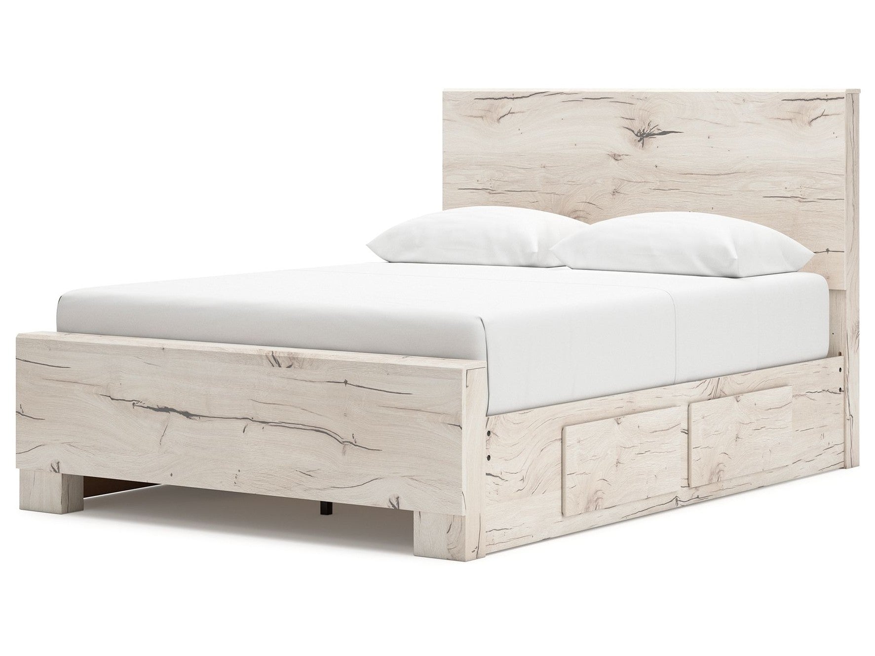 Lawroy - Panel Bed With Storage