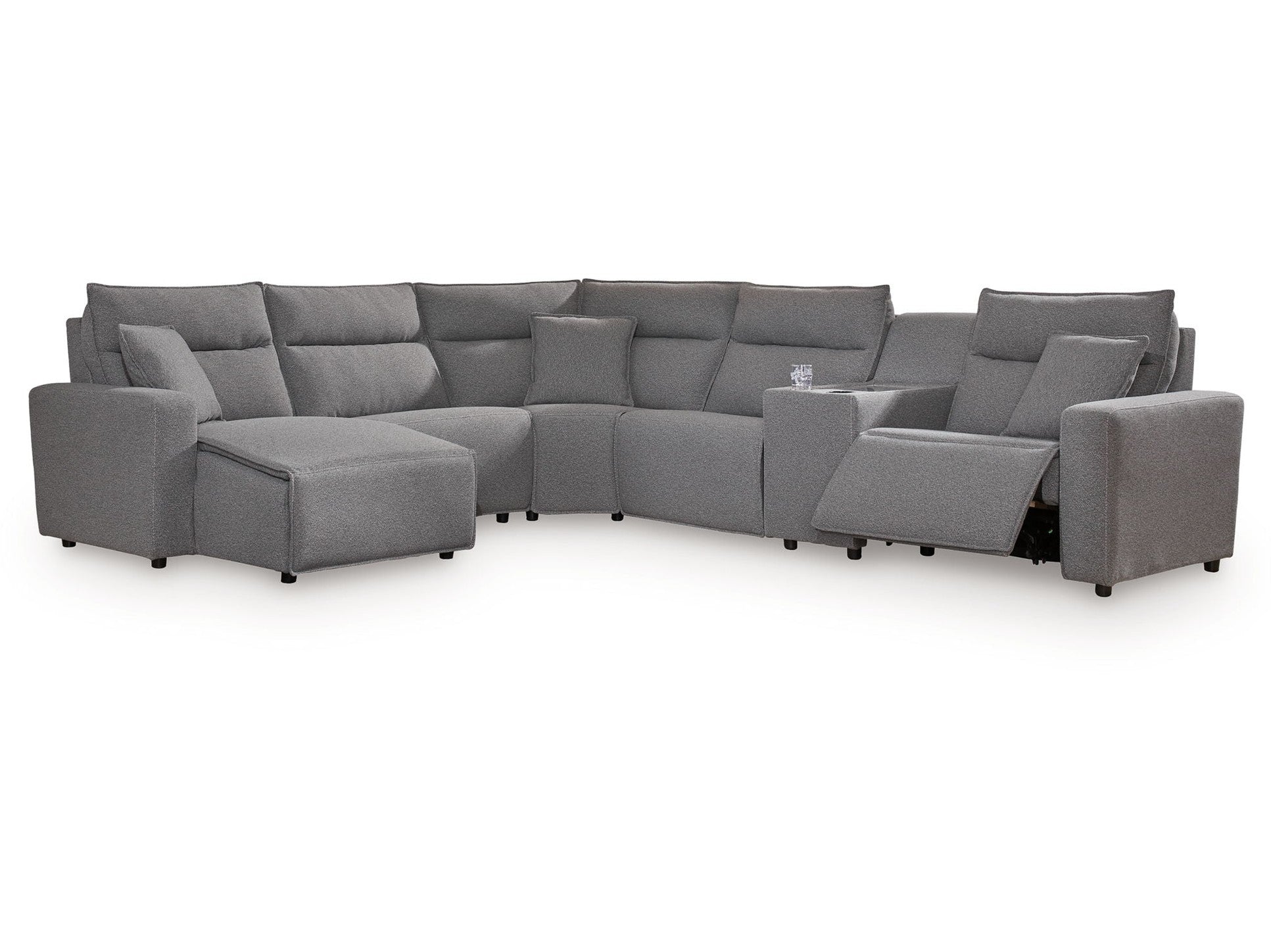 Modmax II - Reclining Sectional - Salt And Pepper