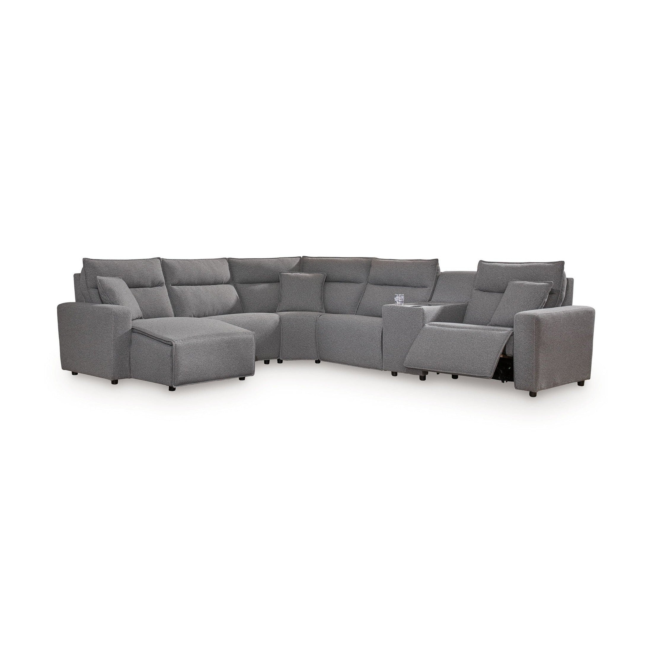 Modmax II - Reclining Sectional - Salt And Pepper