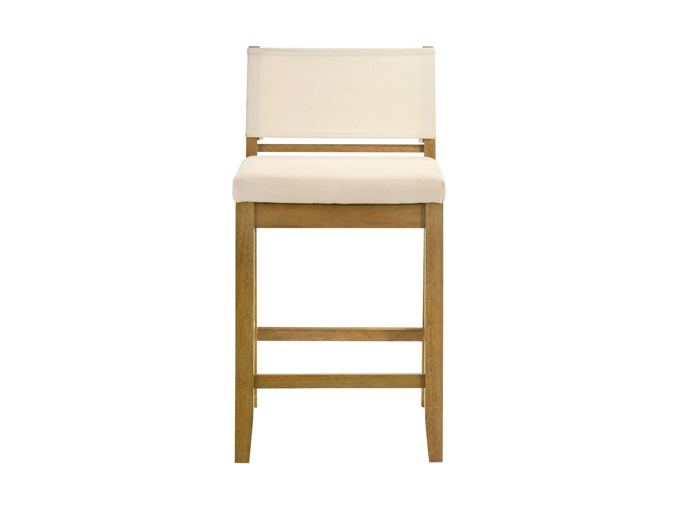 Yaneli - Contemporary Natural Wood Counter Height Kitchen Bar Stool