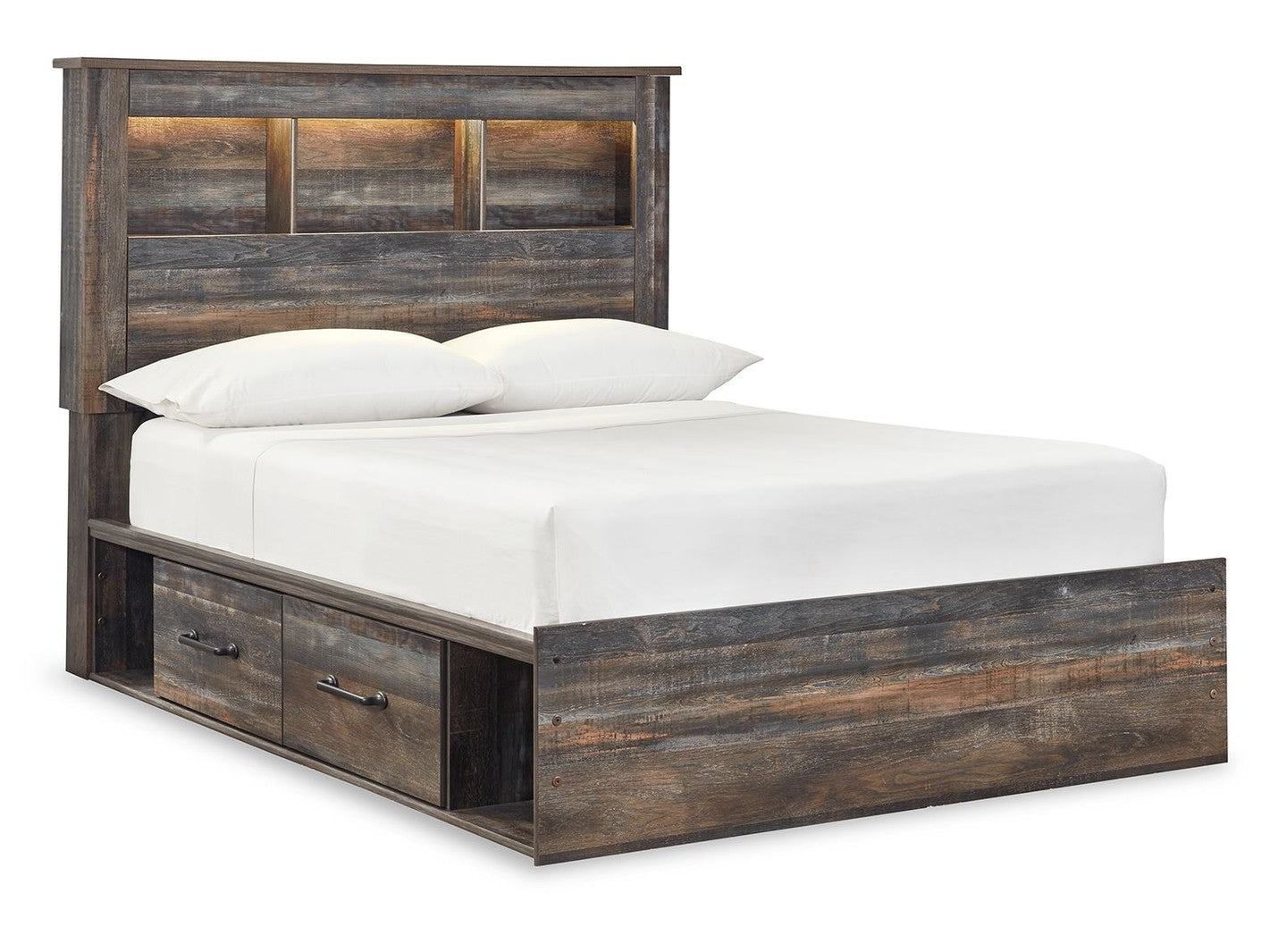 Drystan - Panel Bookcase Bed