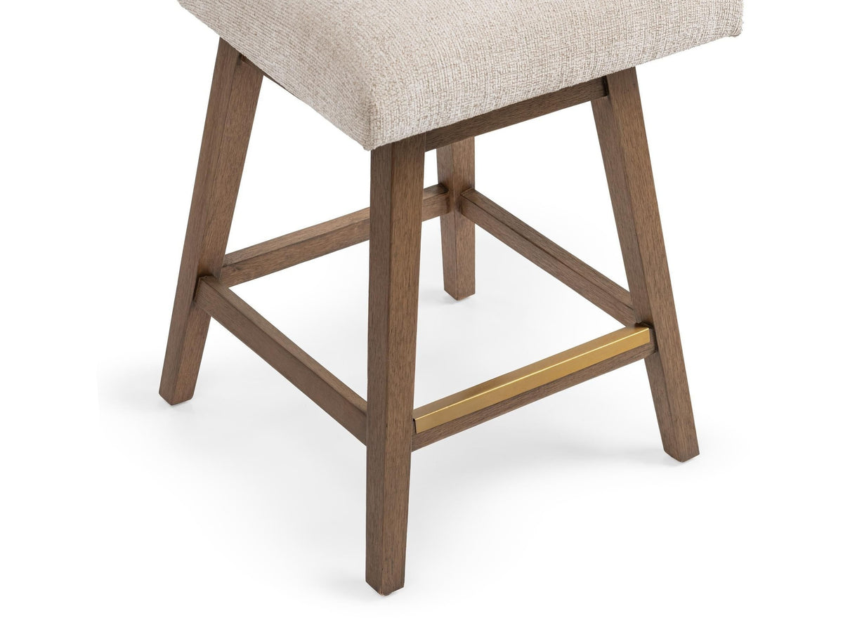 Ava - Swivel Counter Stool - Vanilla Oat