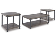 Wilmaden - Occasional Table Set (Set of 3) - Gray / Black