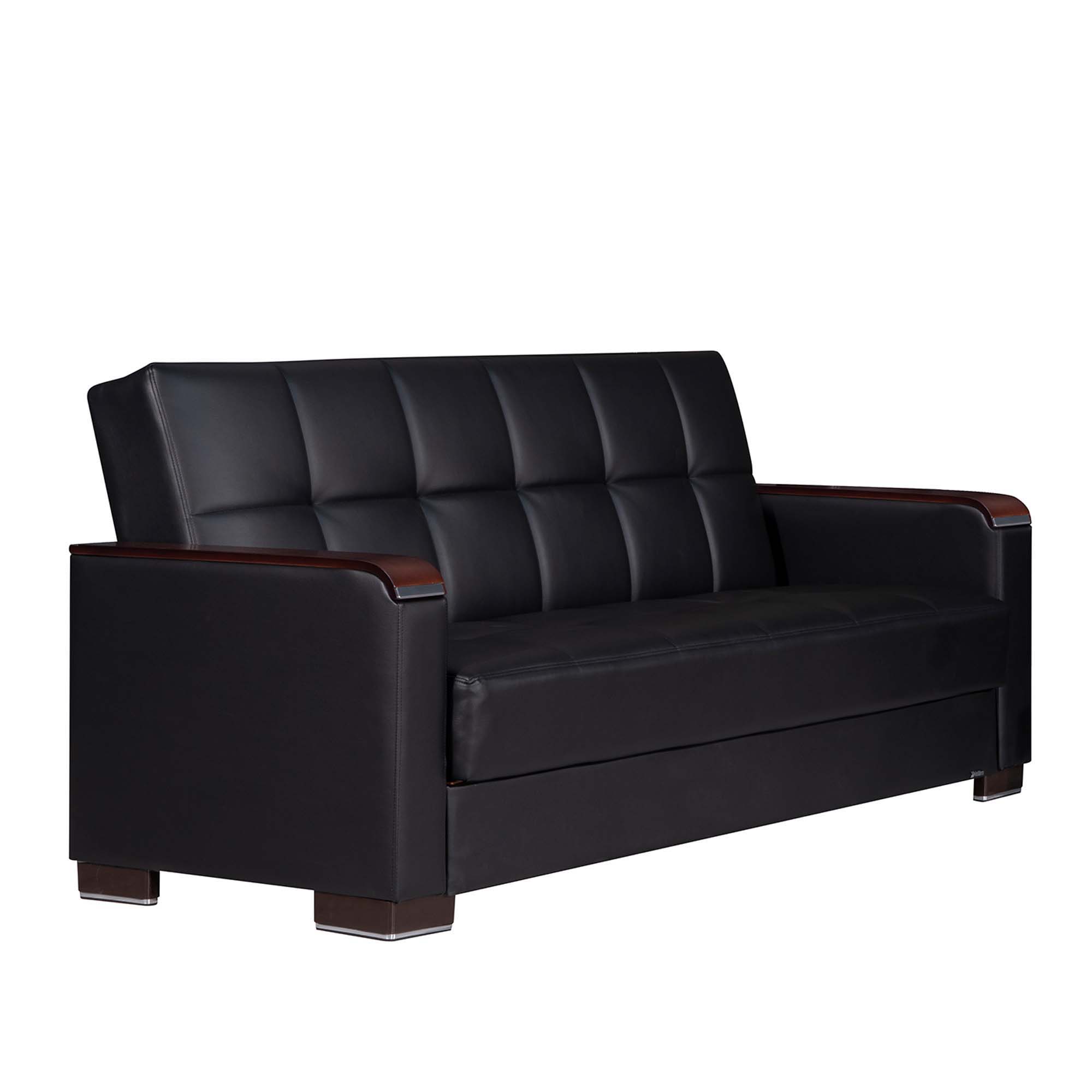Ottomanson Armada X - Upholstered Convertible Wood Trimmed Sofabed With Storage