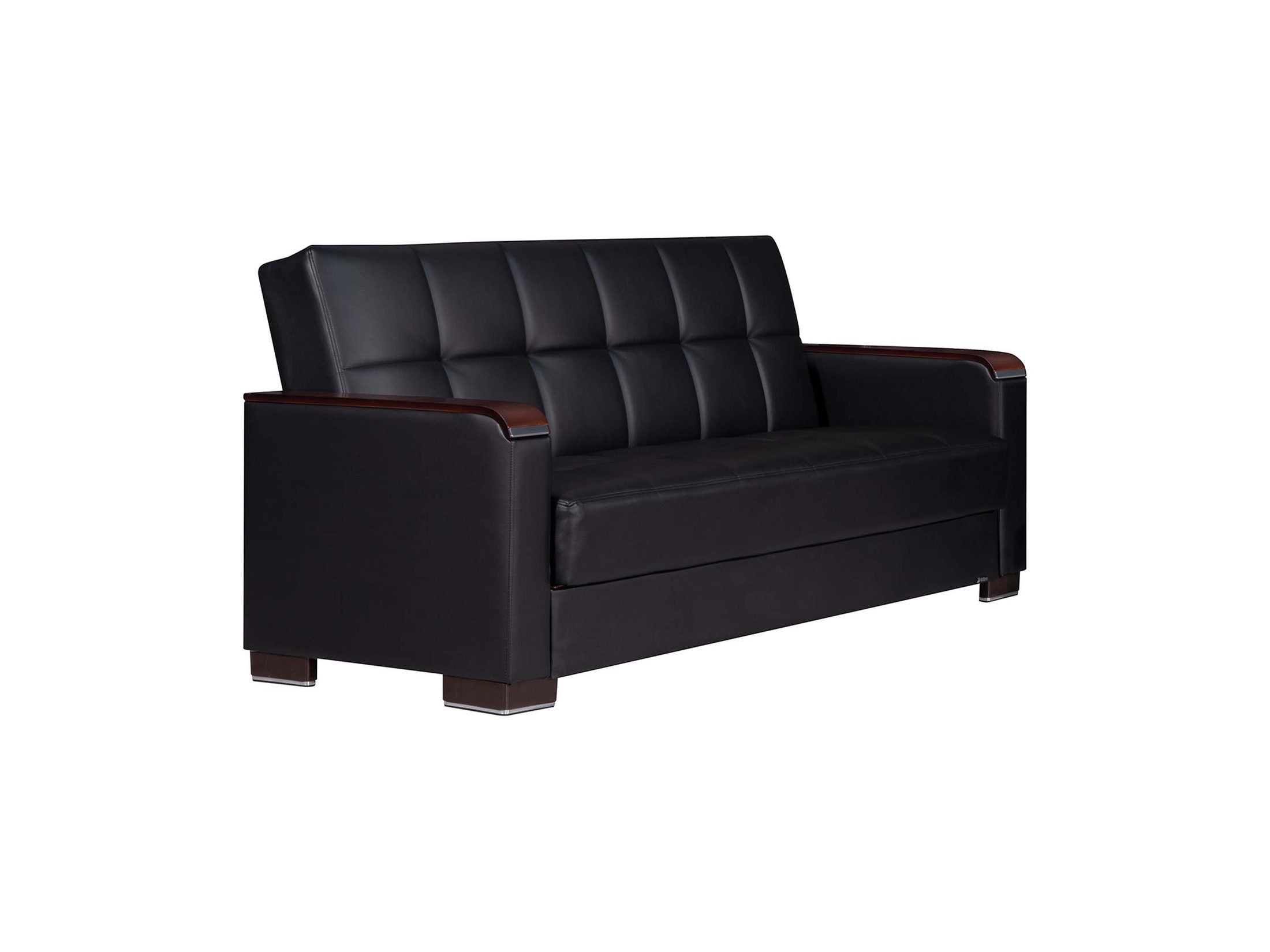 Ottomanson Armada X - Upholstered Convertible Wood Trimmed Sofabed With Storage