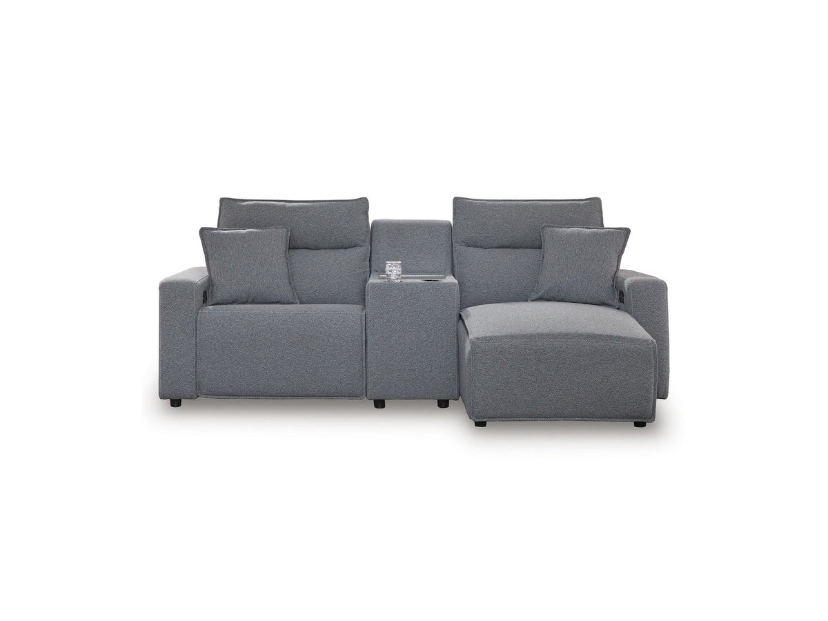 Modmax II - Reclining Sectional - Salt And Pepper