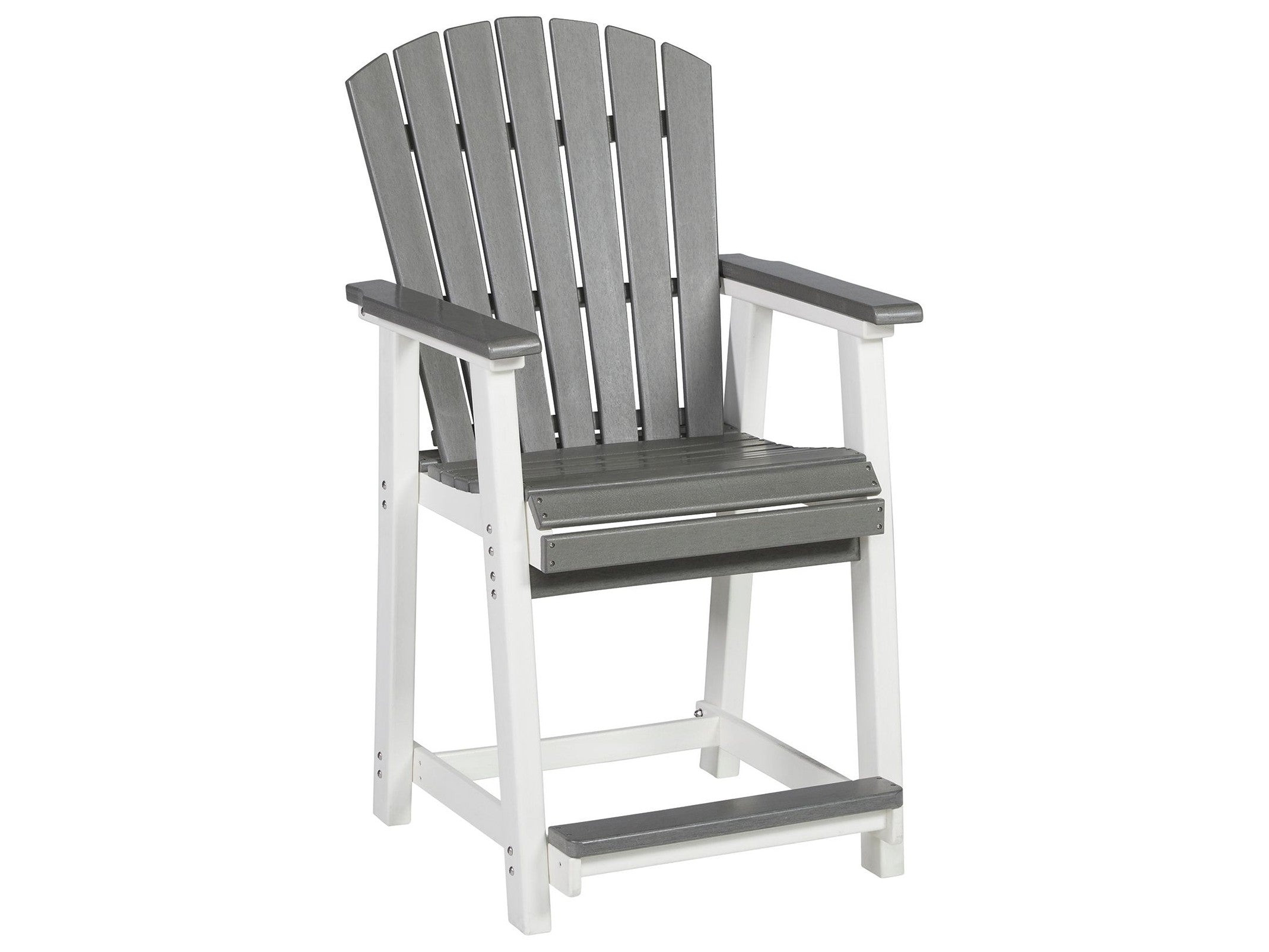 Transville - Barstool (Set of 2) - Gray / White