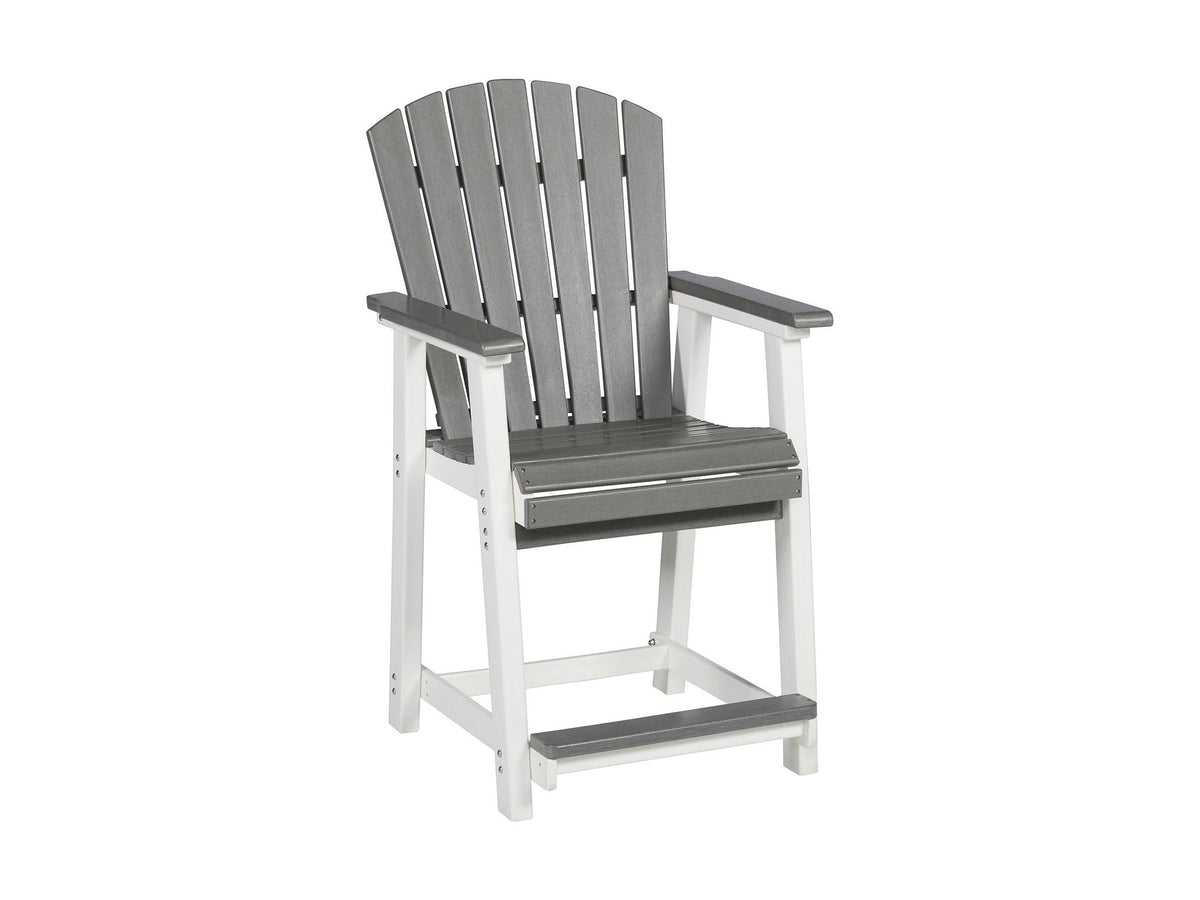 Transville - Barstool (Set of 2) - Gray / White