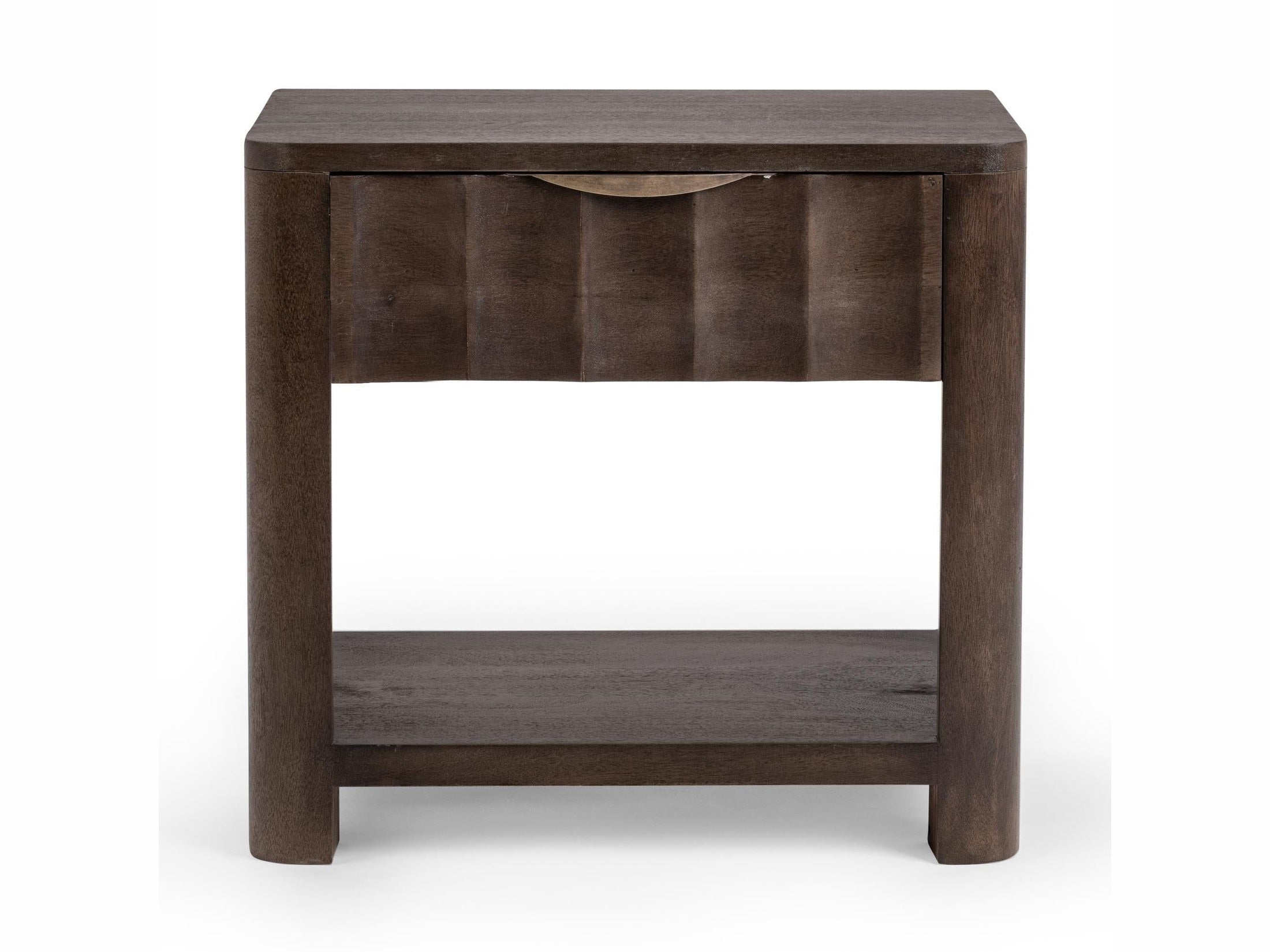 Baylee - 1 Drawer Nightstand - Cocoa Brown