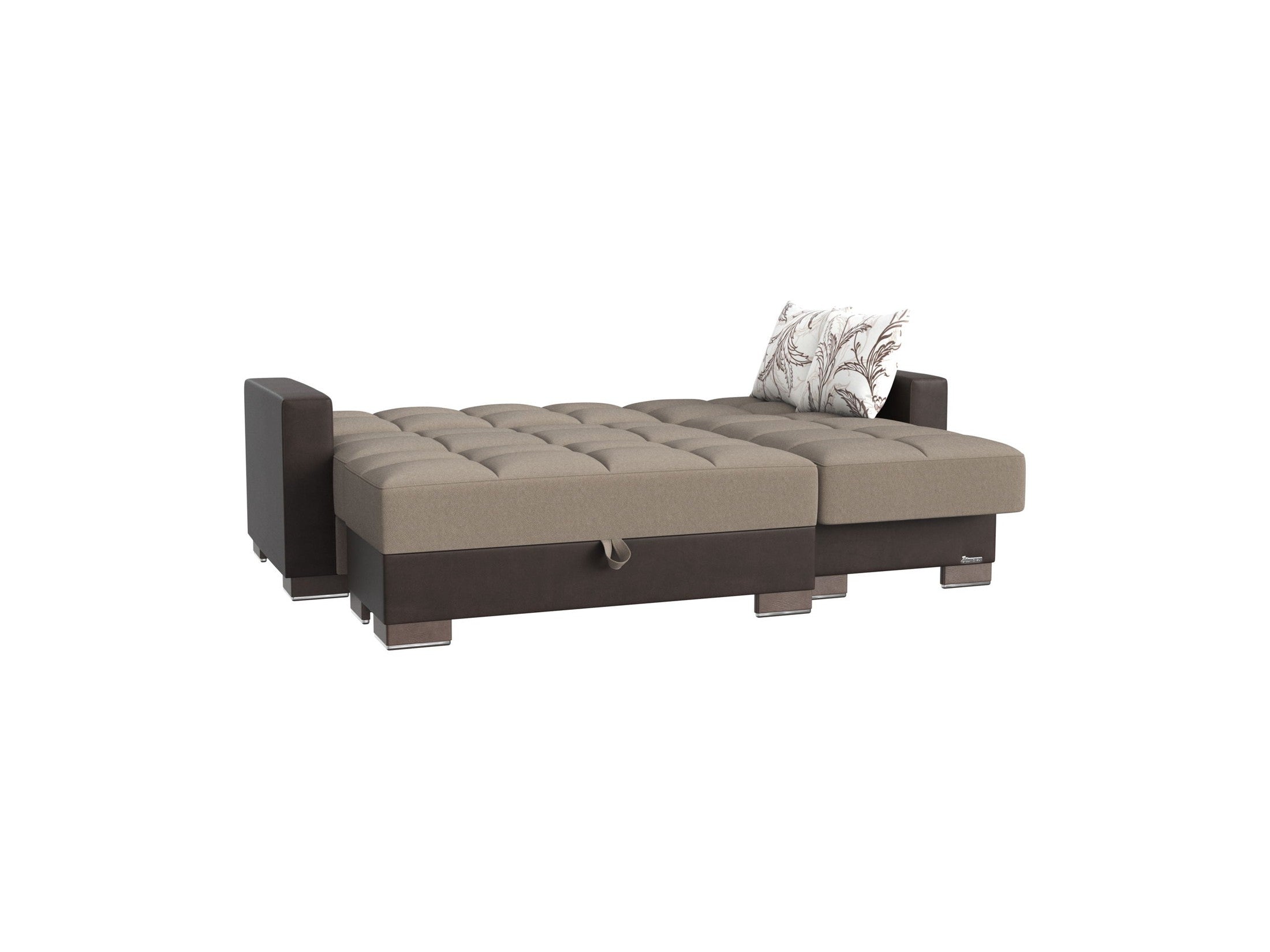 Ottomanson Armada - Upholstered Convertible Chaise Lounge With Storage - Chenille