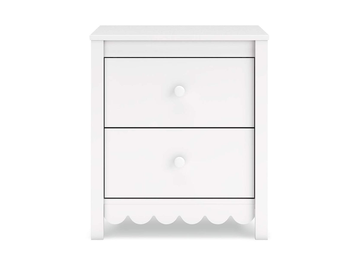 Hallityn - Two Drawer Night Stand - White