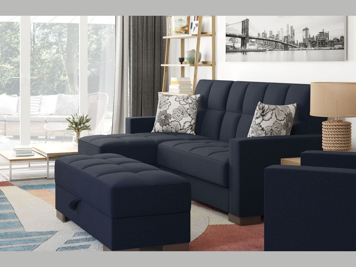 Ottomanson Armada - Upholstered Ottoman With Storage - Polyester