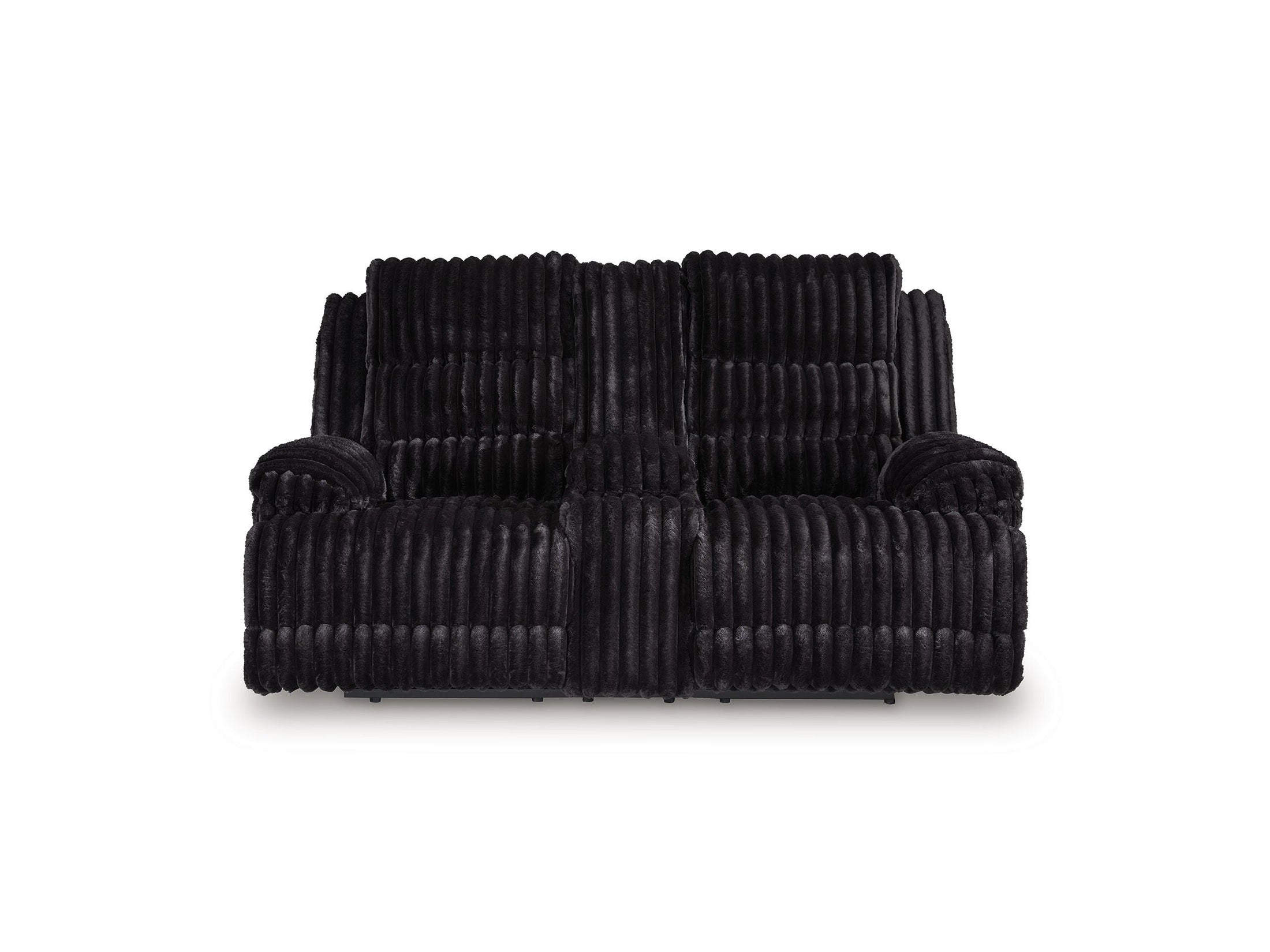 Rhine Falls - Double Reclining Power Loveseat With Console - Onyx