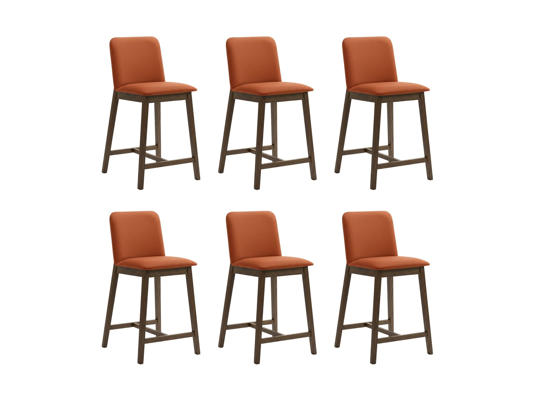 Allin Upholstered Wood Counter Height Barstool