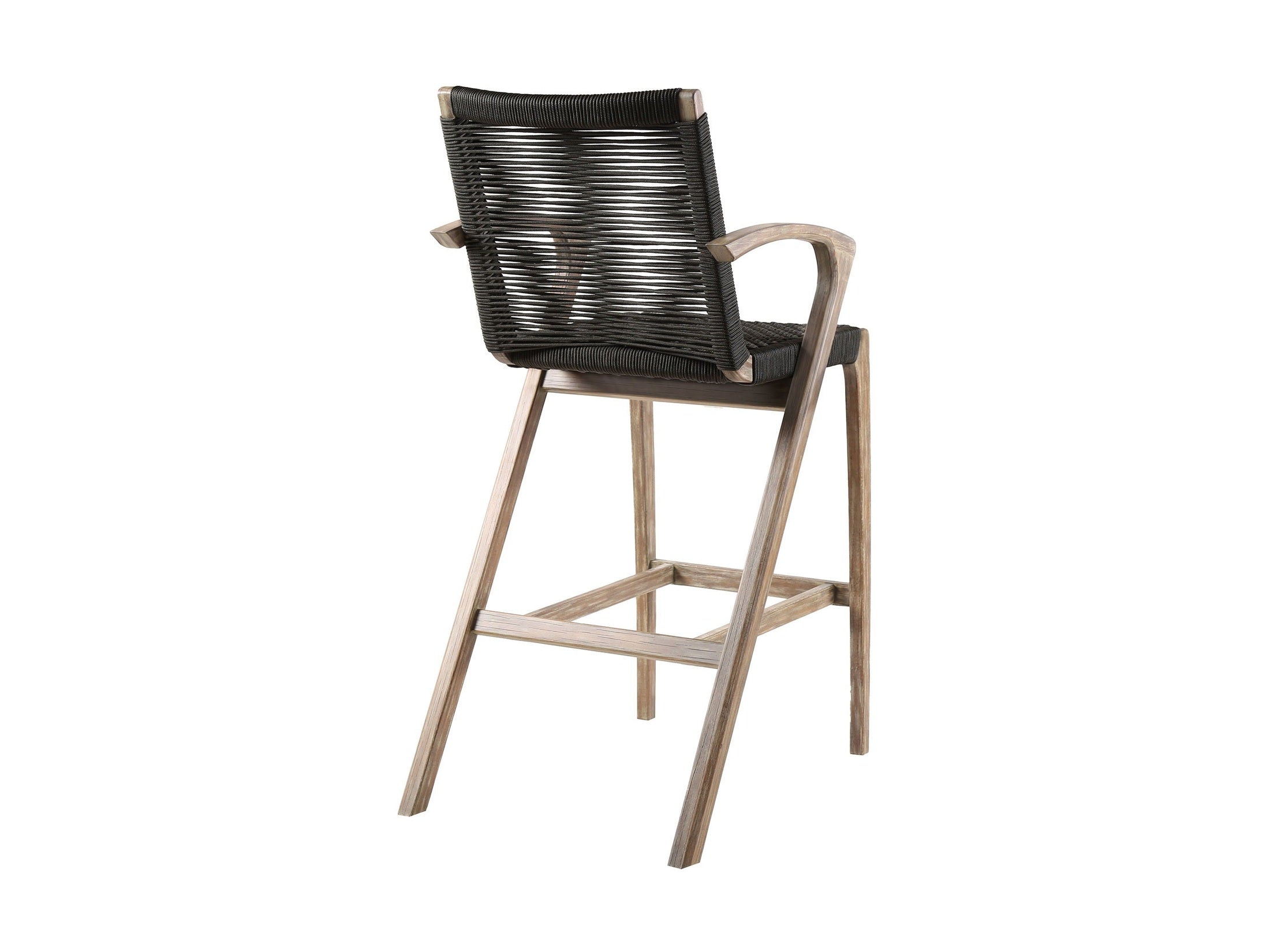 Nabila - Outdoor Rope And Wood Stool