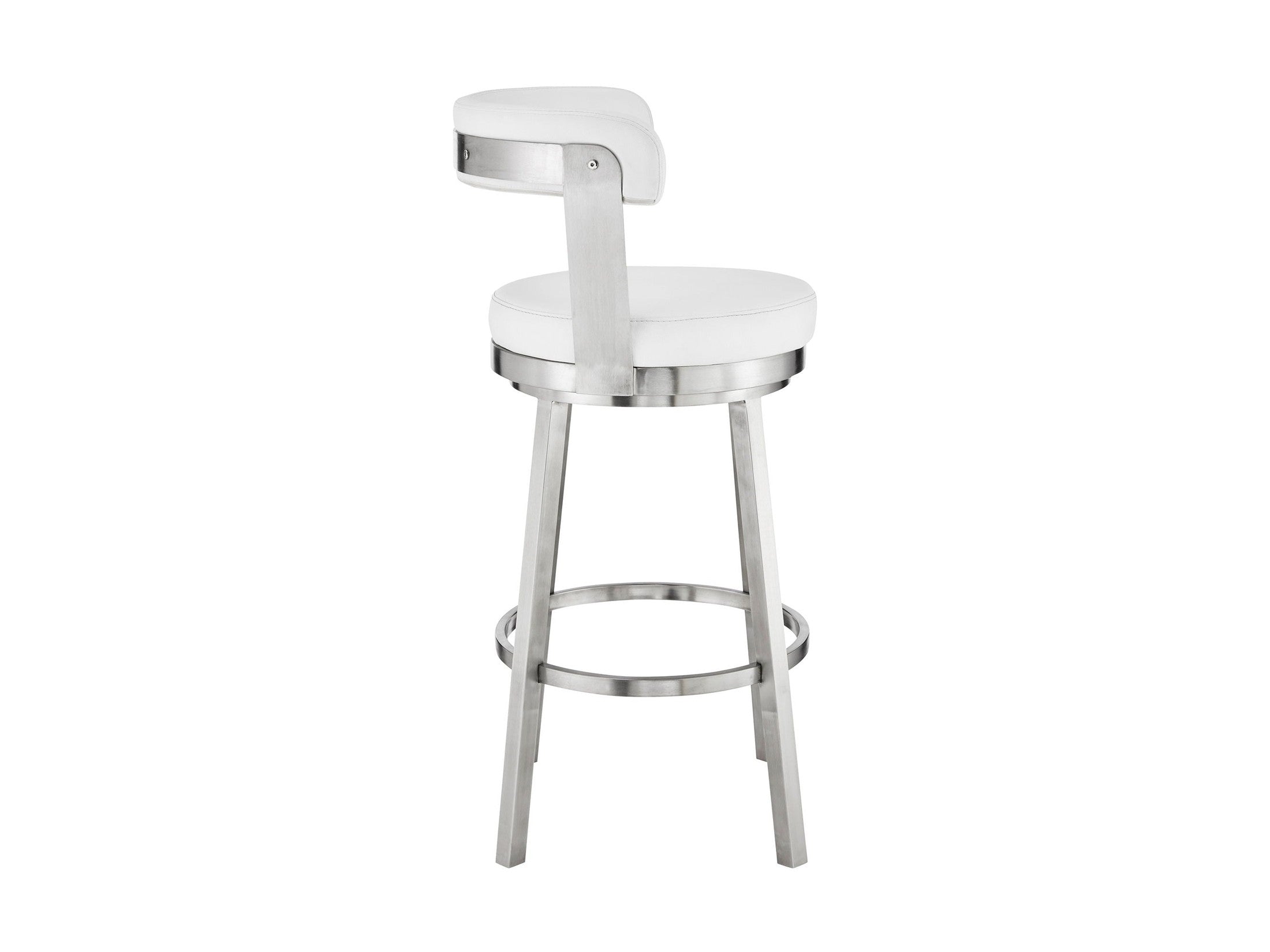 Bryant - Swivel Bar Stool With Silver Frame
