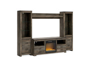 Trinell - 4-Piece Entertainment Center With TV Stand And Fireplace Insert