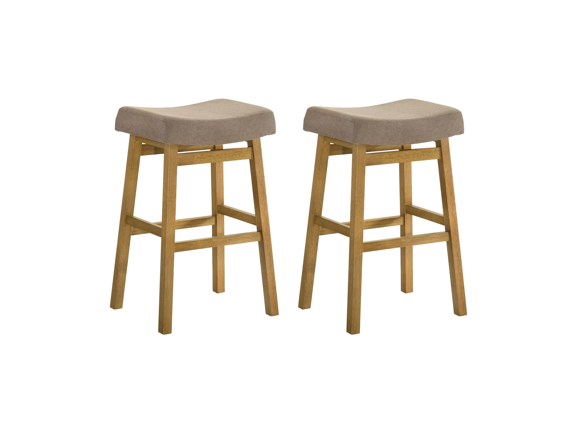 Lenon - Modern Farmhouse Wood Bar Height Kitchen Bar Stool
